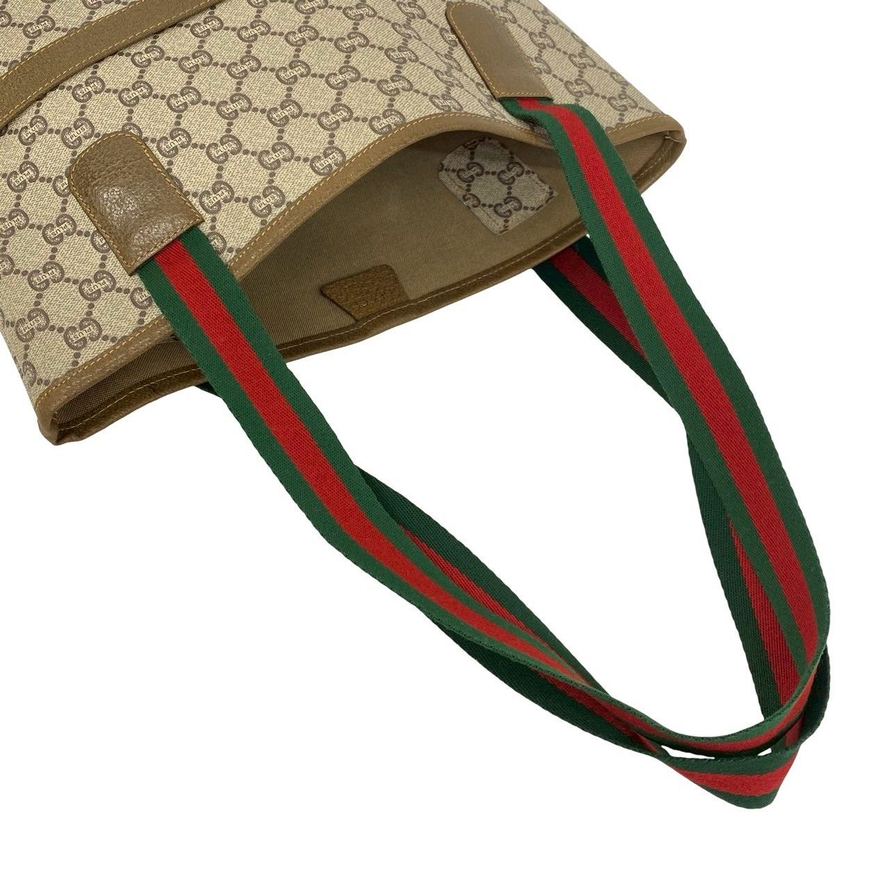 極 美品 GUCCI グッチ オールドグッチ シェリーライン グッチプラス 