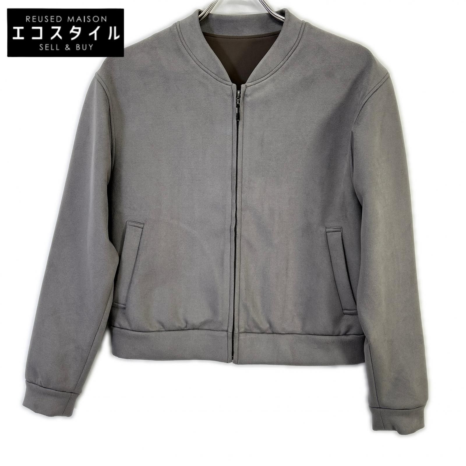 COUP DE CHANCE クードシャンス BA187-43903JI グレー ベロア トップス 38