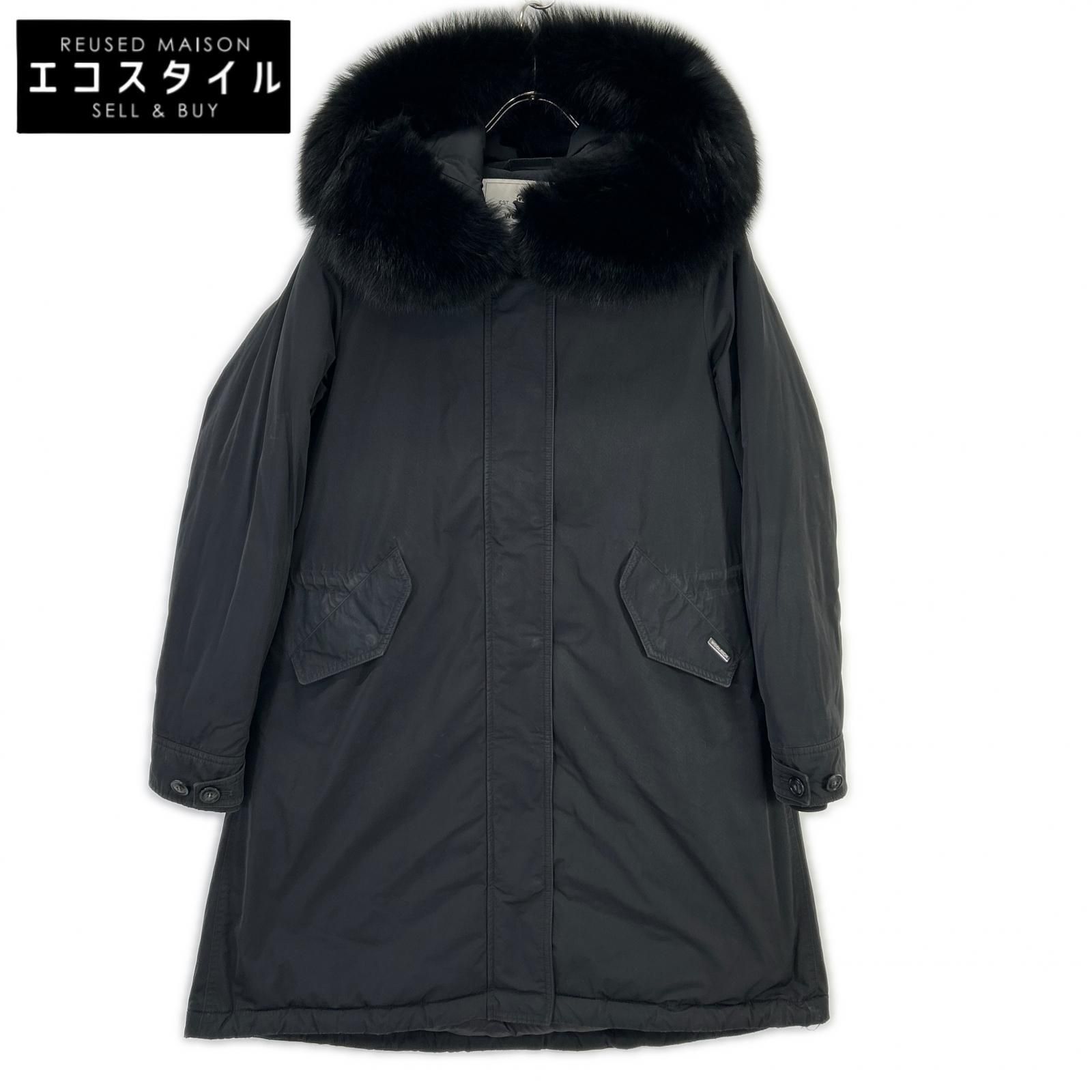 WOOLRICH　ウールリッチ　WWOU0646 ブラック ナイロン フォックスファー KEYSTONE PARKA/キーストーンパーカ　XS