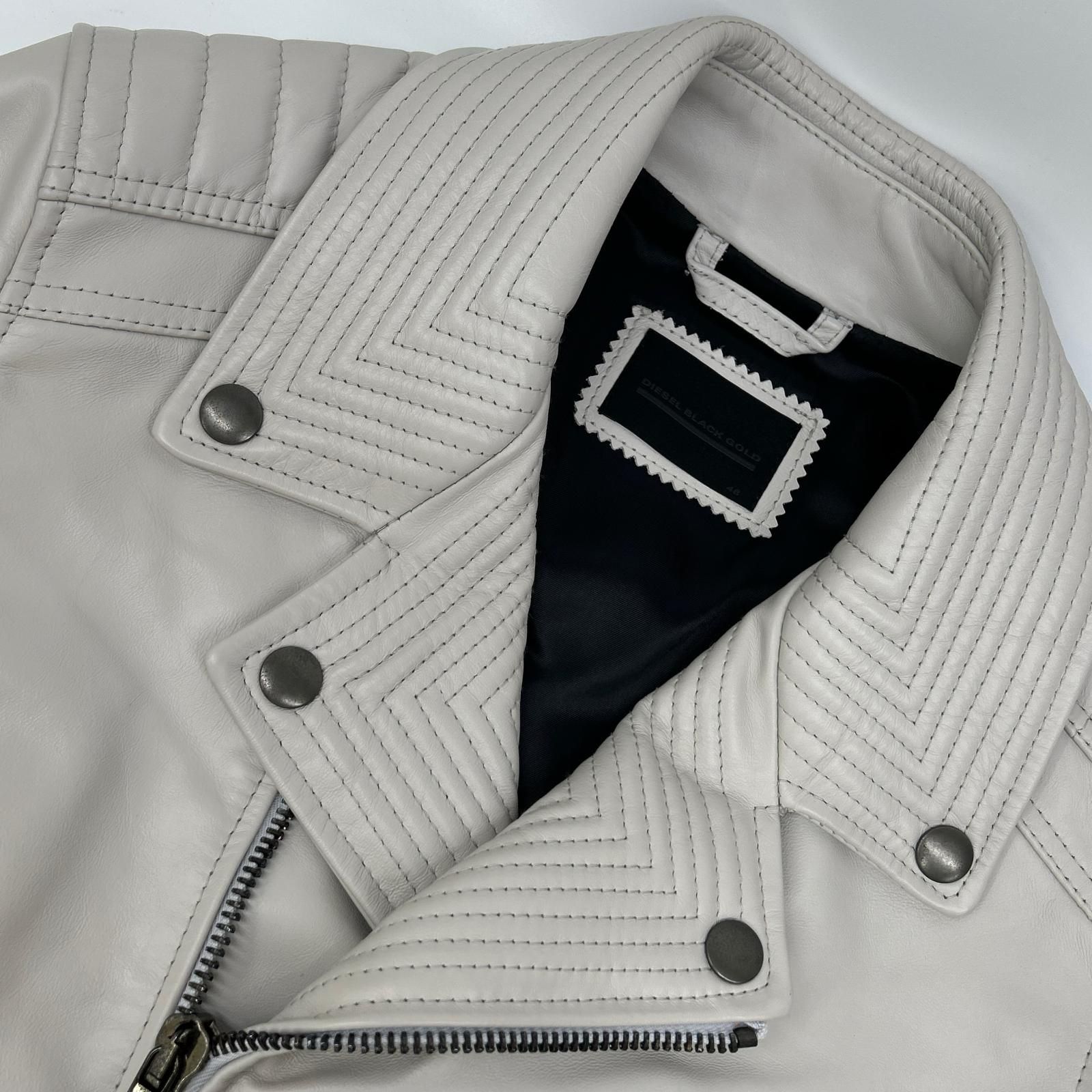 DIESEL BlackGold ディーゼルブラックゴールド ホワイト系 レザー