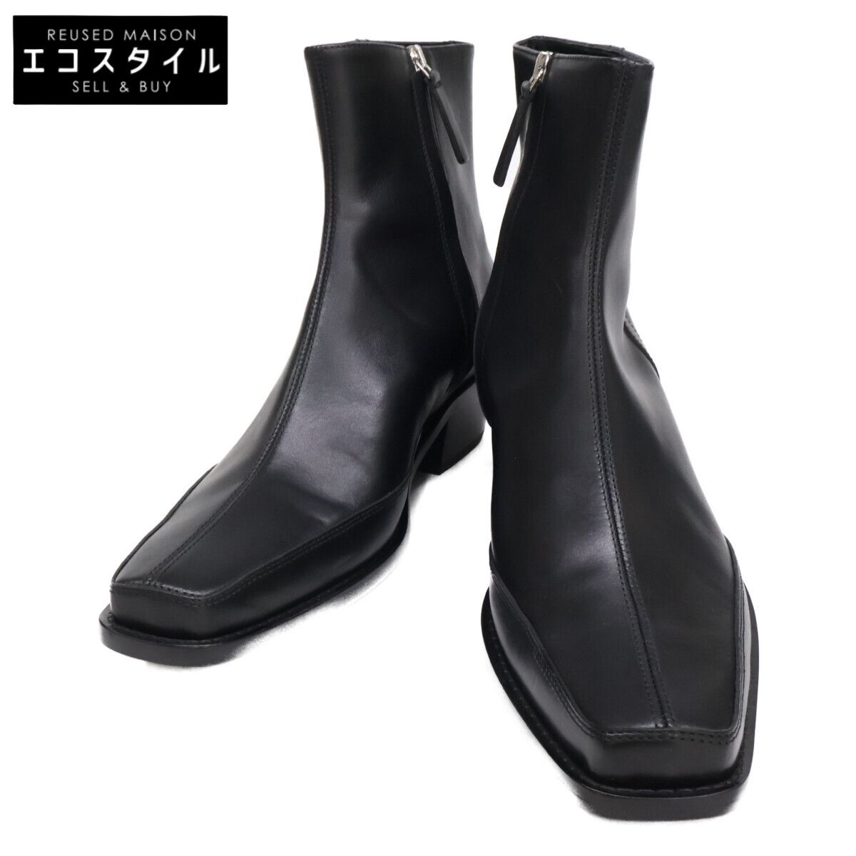 DIESEL　ディーゼル　【新品】D-Santiago Bt レザー サイドジップ ショートブーツ　44