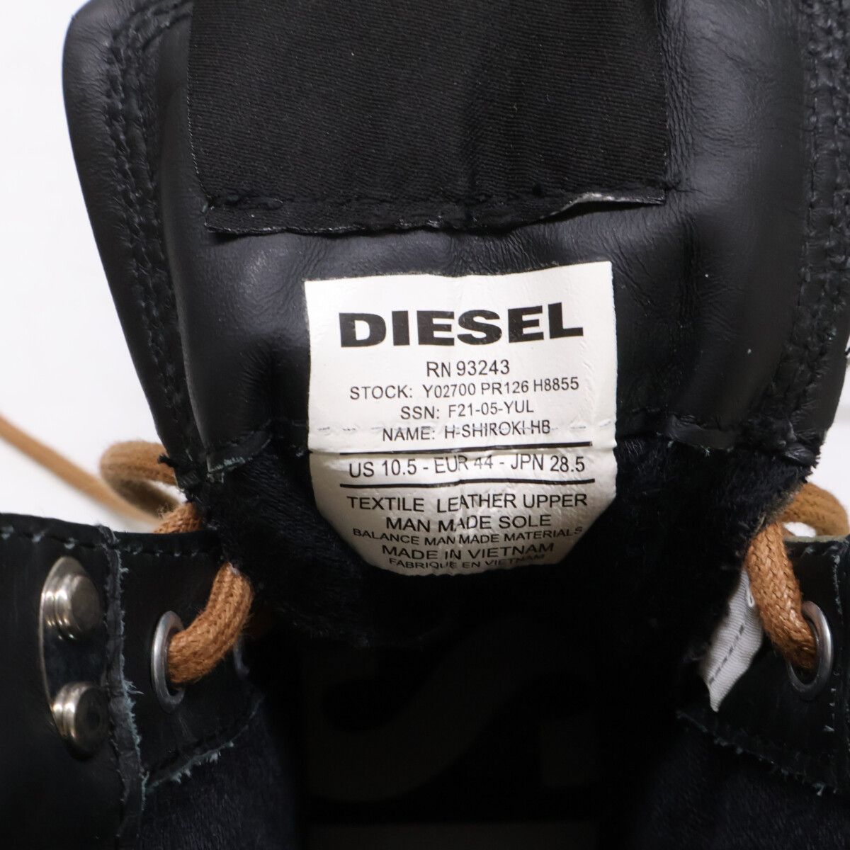 DIESEL ディーゼル 【新品】H-SHIROKI HB レースアップ ブーツ 28.5