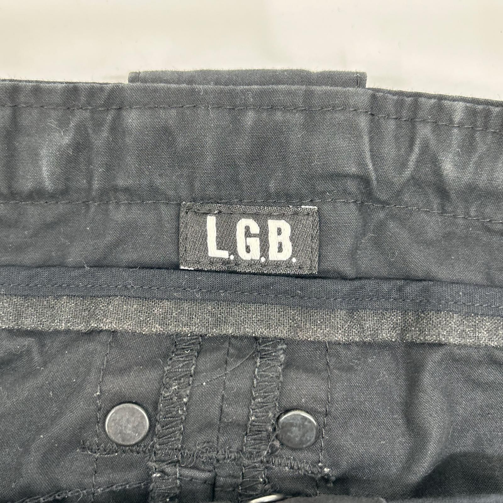L.G.B. ルグランブルー SARROUEL CAGO サルエル ブラック パンツ 30