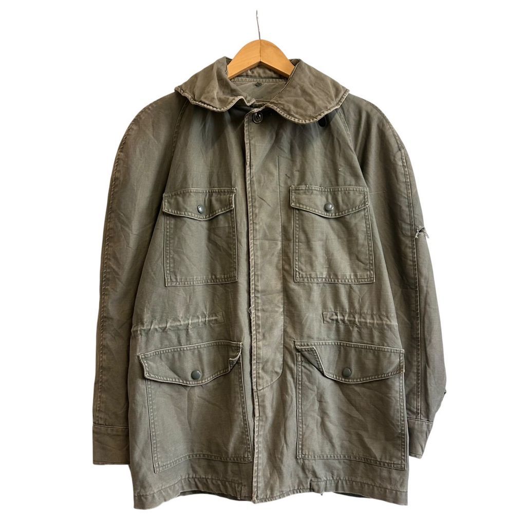 60s USAF U.S AIR FORCE キャトルジャケット フィールドジャケット コットンサテン SIZE S-R NO.T587