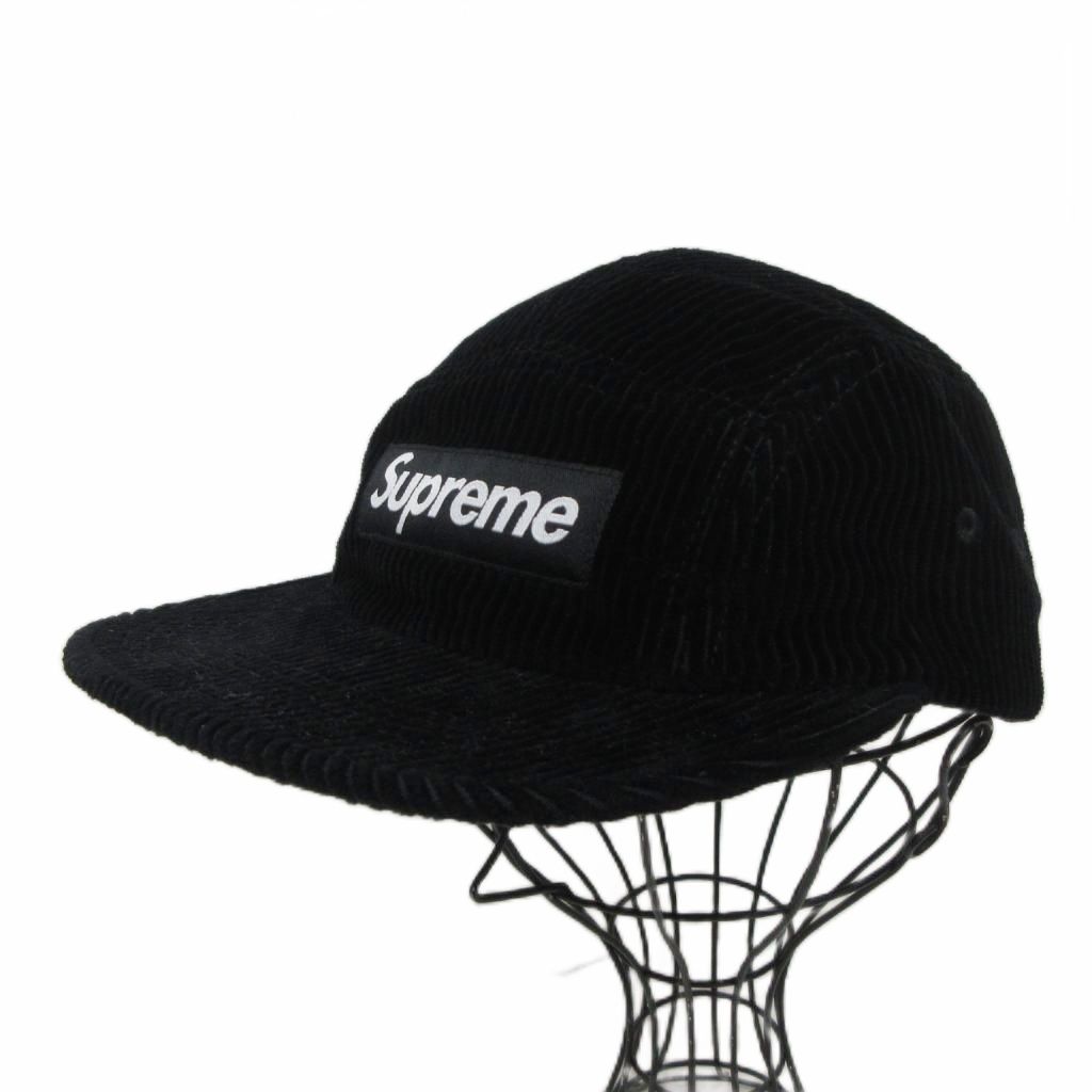 シュプリーム SUPREME 美品 24FW Corduroy Camp Cap ボックスロゴ キャップ 帽子 黒 ブラック 10,842円