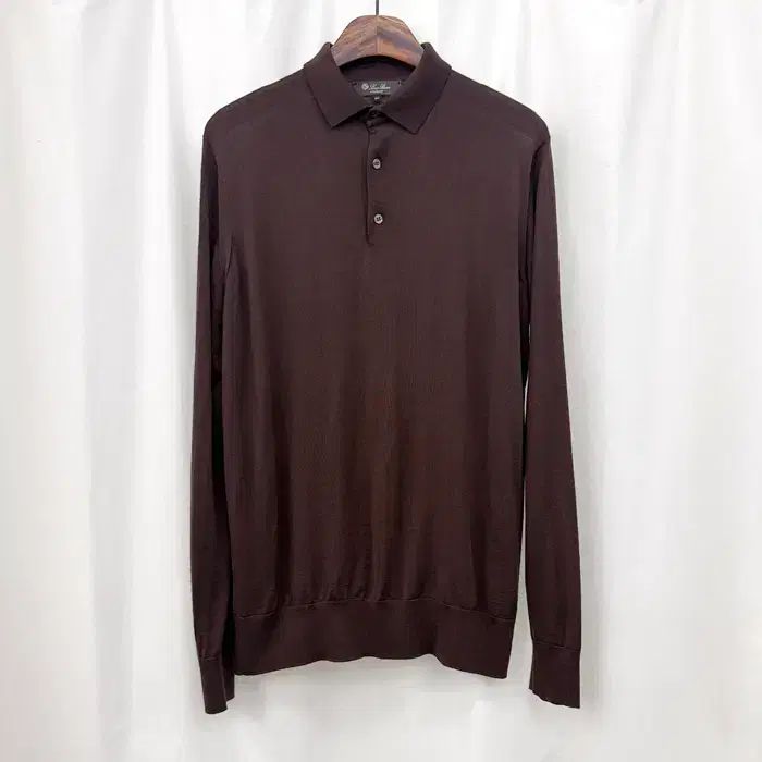 ロロ・ピアーナ ウール ニット 長袖 カラーTシャツ