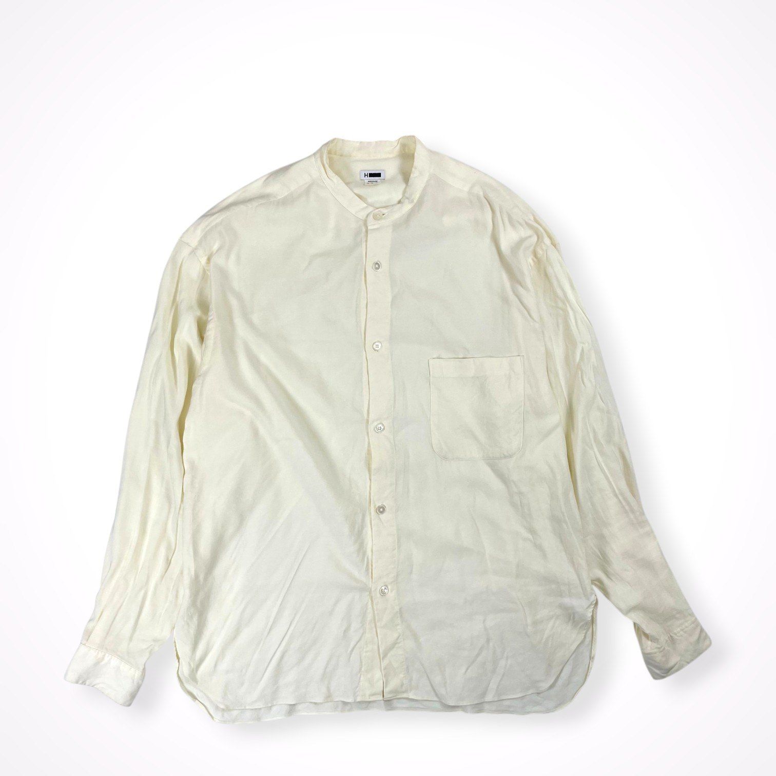 H BEAUTY＆YOUTH / BAND COLLAR VOLUME SHIRT 参考定価：19,000+tax SIZE:M