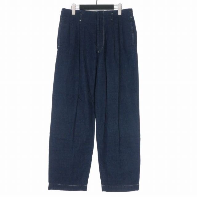 フィルザビル FILL THE BILL タックデニムパンツ ジーンズ ワイド 1 インディゴ 103-221803