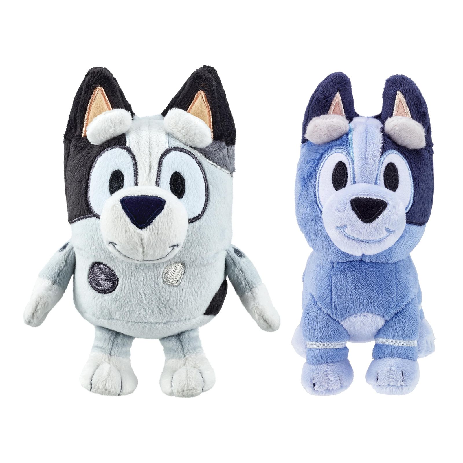 Blueyマフィン&ソックスのお揃いのぬいぐるみセット – 7インチ&7.5インチの柔らかい抱きしめたくなるぬいぐるみ人形、デラックスファブリック、遊び、ストーリータイムに最適