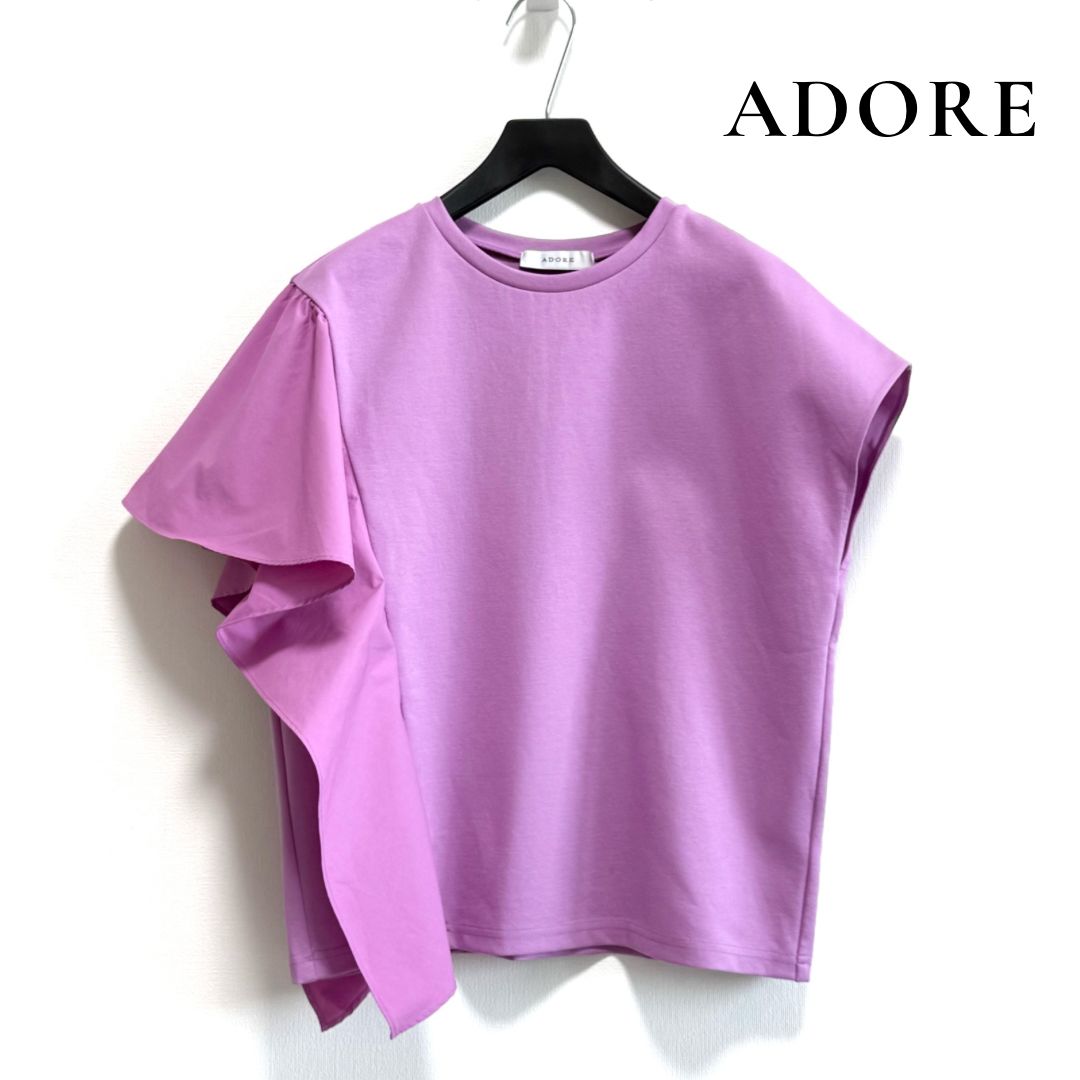 ADORE ドライハイゲージポンチ カットソー 38 フレンチスリーブ 日本製