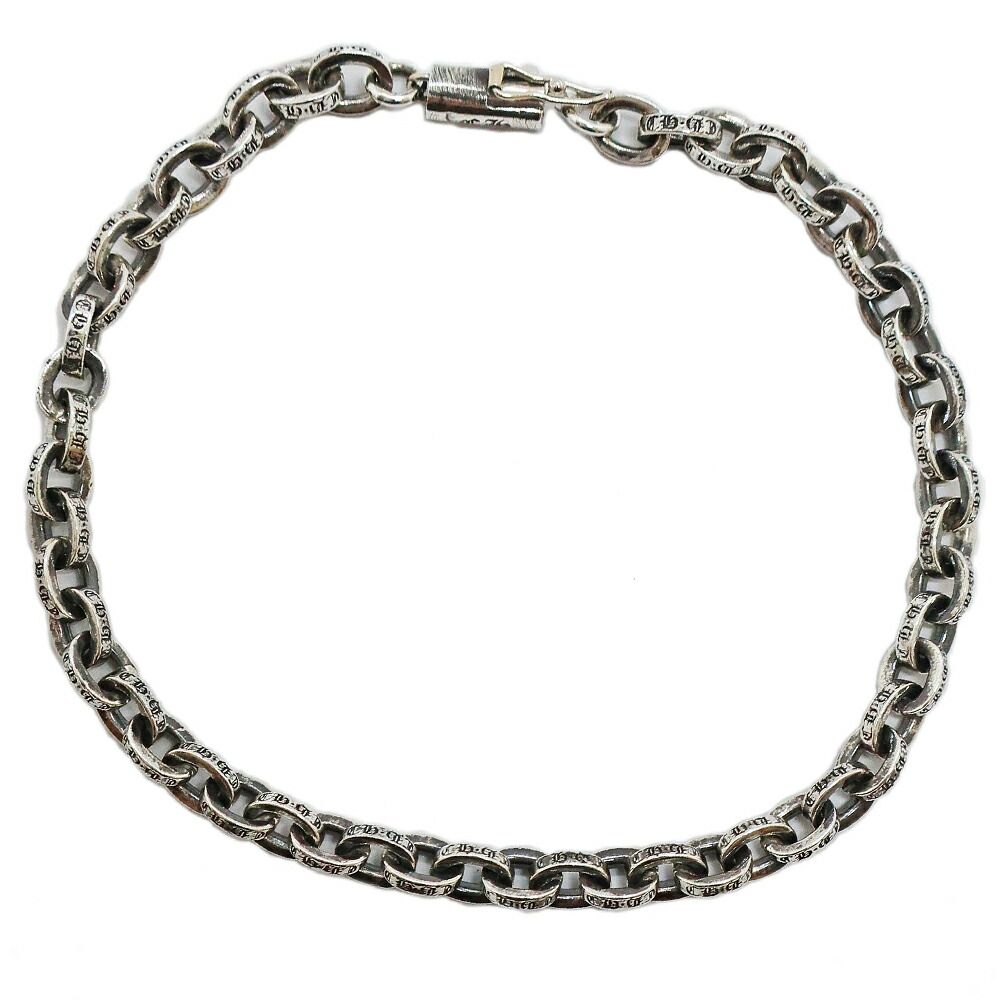 【天白】クロムハーツ ペーパーチェーン ブレスレット 8インチ SV925 14K PAPER CHAIN ジュエリー シルバー 未使用 230,000円