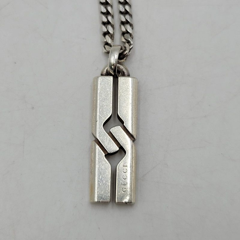 中古品】 GUCCI グッチ AG925 インフィニティノット ネックレス