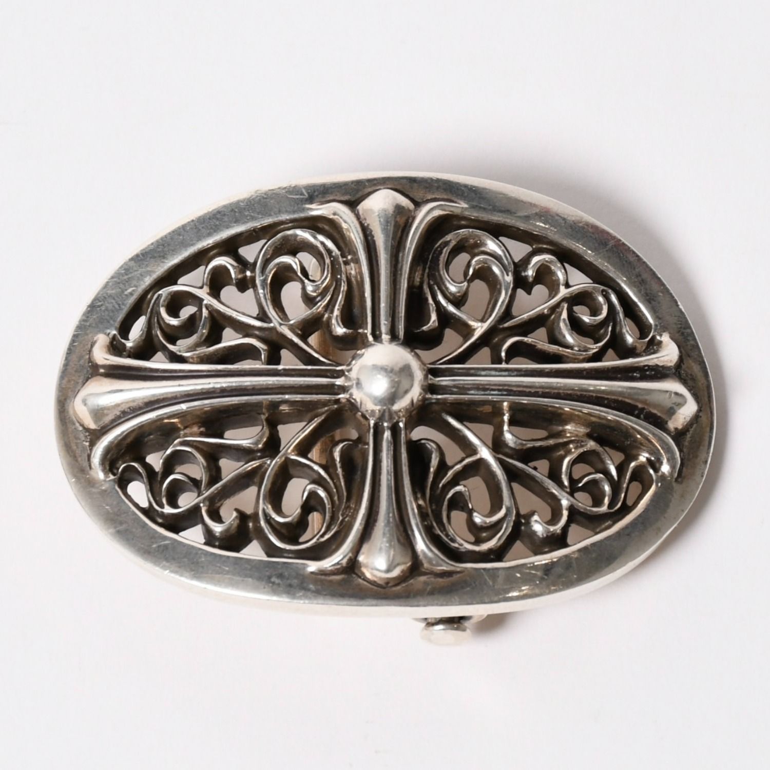 極美品 CHROME HEARTS クロムハーツ 1.5クラシック オーバルクロス 