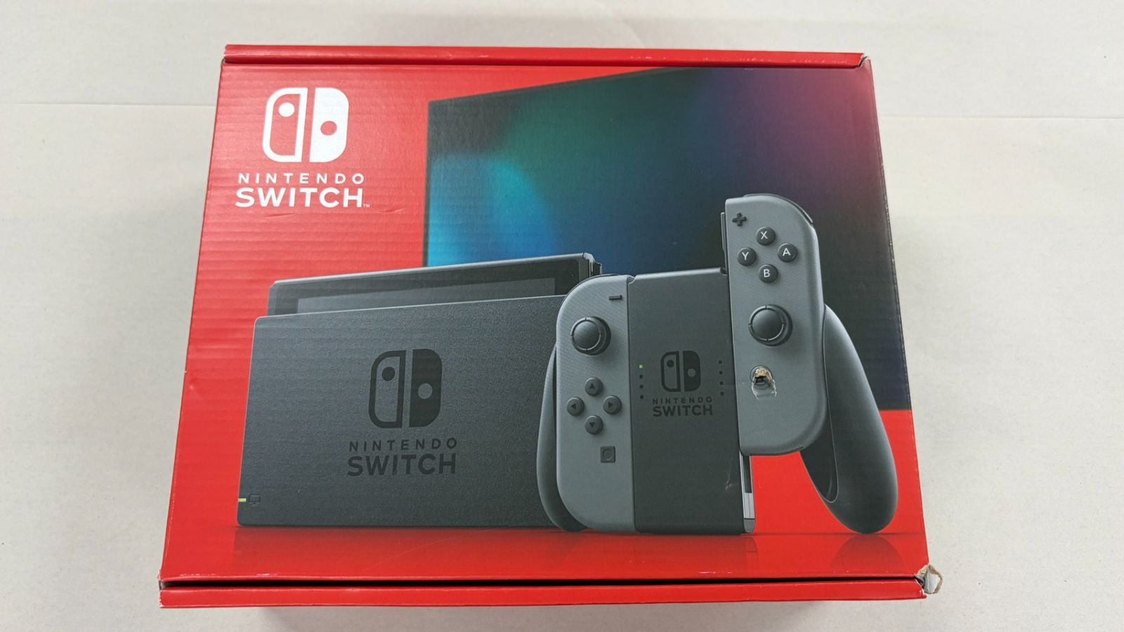 未開封・箱潰れあり】Switch バッテリー強化版 新型グレー