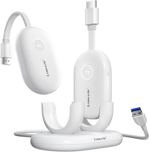 【新品】ワイヤレス hdmi 送受信機セット 磁気 50M hdmi 無線化 【日本技適認証取得】小型 1*送信機+1*受信機 8台TX増設可能 設定不要/WiFi不要/50M 転送&50ms超低遅延無線 /1080P60hz/5G HDMI 3165f207