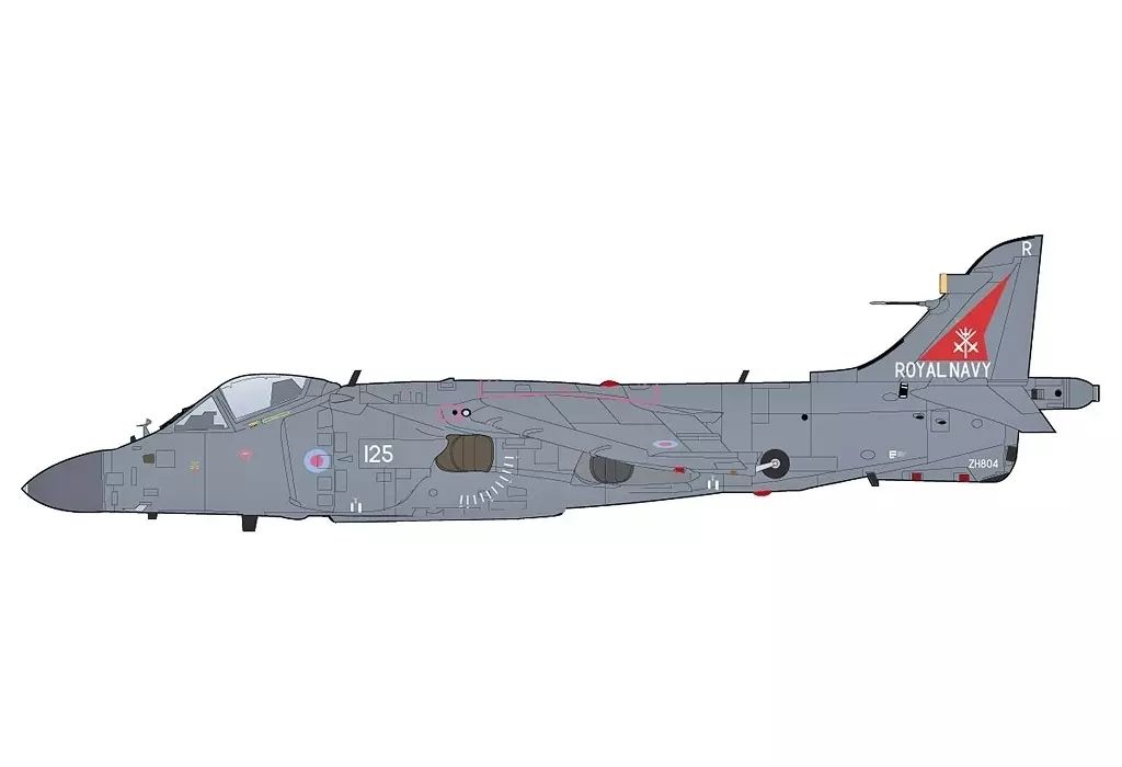 【中古】ミニカー 1/72 シーハリアーFA2 w/シーイーグル対艦ミサイル “イギリス海軍 ZH804 2002” [HA4107]