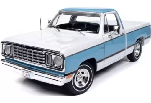 【中古】ミニカー 1/18 1977 ダッジ アドベンチャー Sweptline(ライトブルー×ホワイト) [AMM1303]
