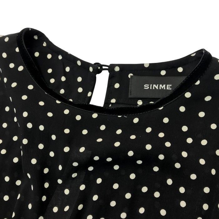 SINME シンメ マキシワンピース レディース レーヨン ドット柄 水玉