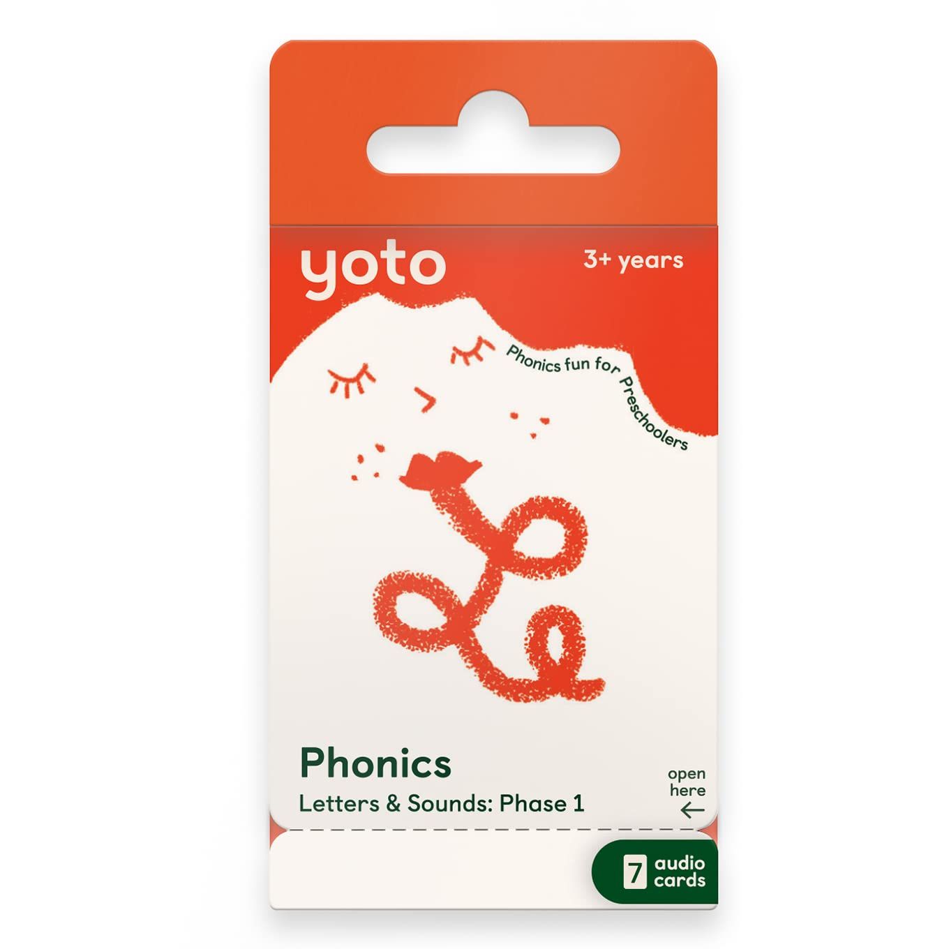 特価商品 YOTO フォニックス:文字と音:フェーズ1 ? キッズ7オーディオカード プレーヤー&ミニオールインワンオーディオデバイスで使用可能、教育画面フリーリスニング、楽しいインタラクティブな学習アクティビティ、対象年齢3歳以上。