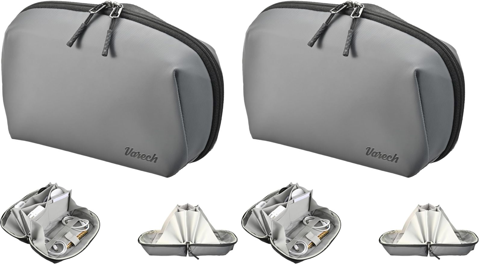 特価商品 ハクバ HAKUBA インナーケース ヴァレック(Varech) ガジェットポーチ M180 グレー PC周辺小物用収納 180度開口 軽量 ショルダーベルト・持ち手付 撥水生地使用 AMZVGPM180GY 4977187214789 (× 2) 7,664円