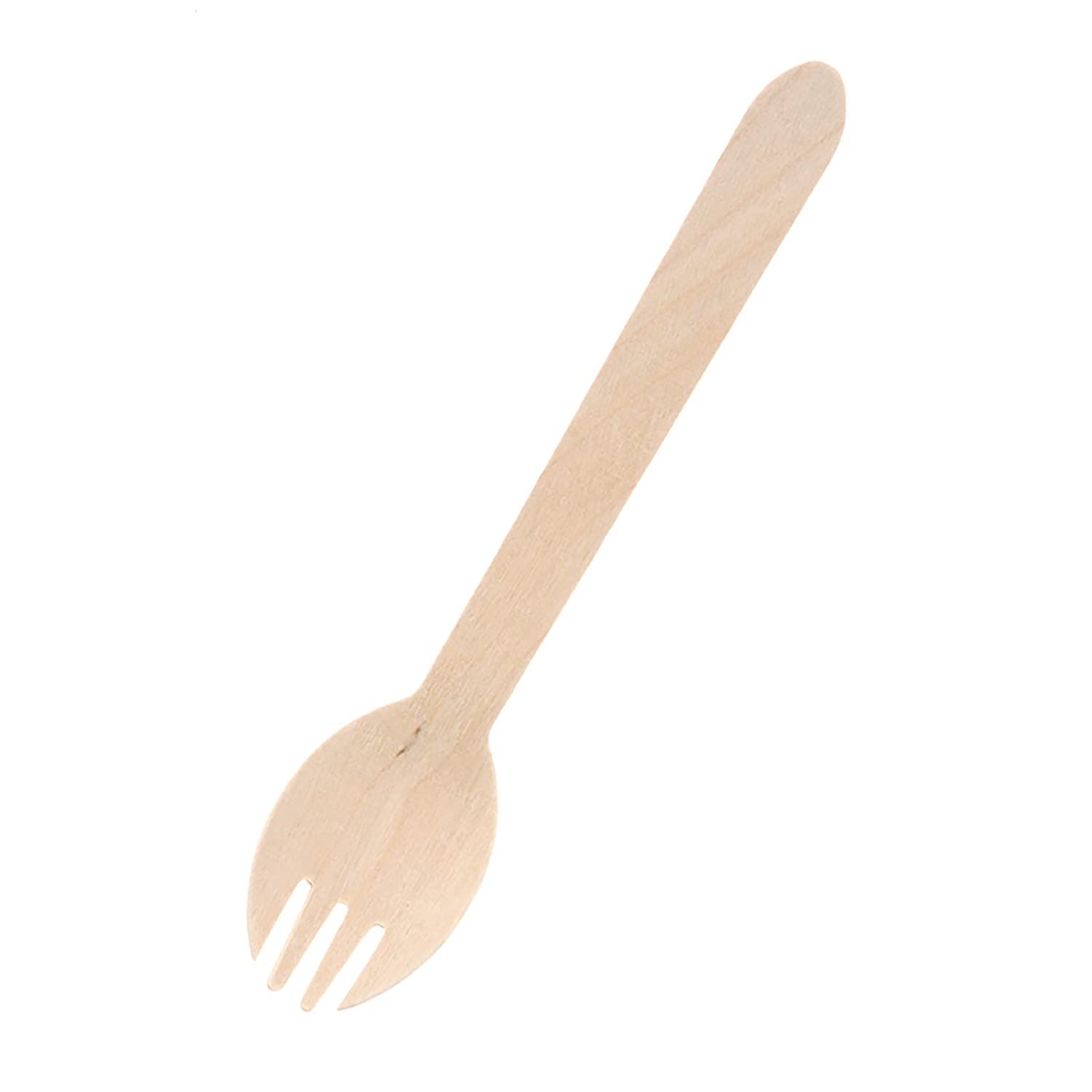 特価商品 【ケース販売】HEIKO 木製フォークスプーン 160mm 未晒紙完封 004514118 1ケース(100本入×20袋 合計2000本)