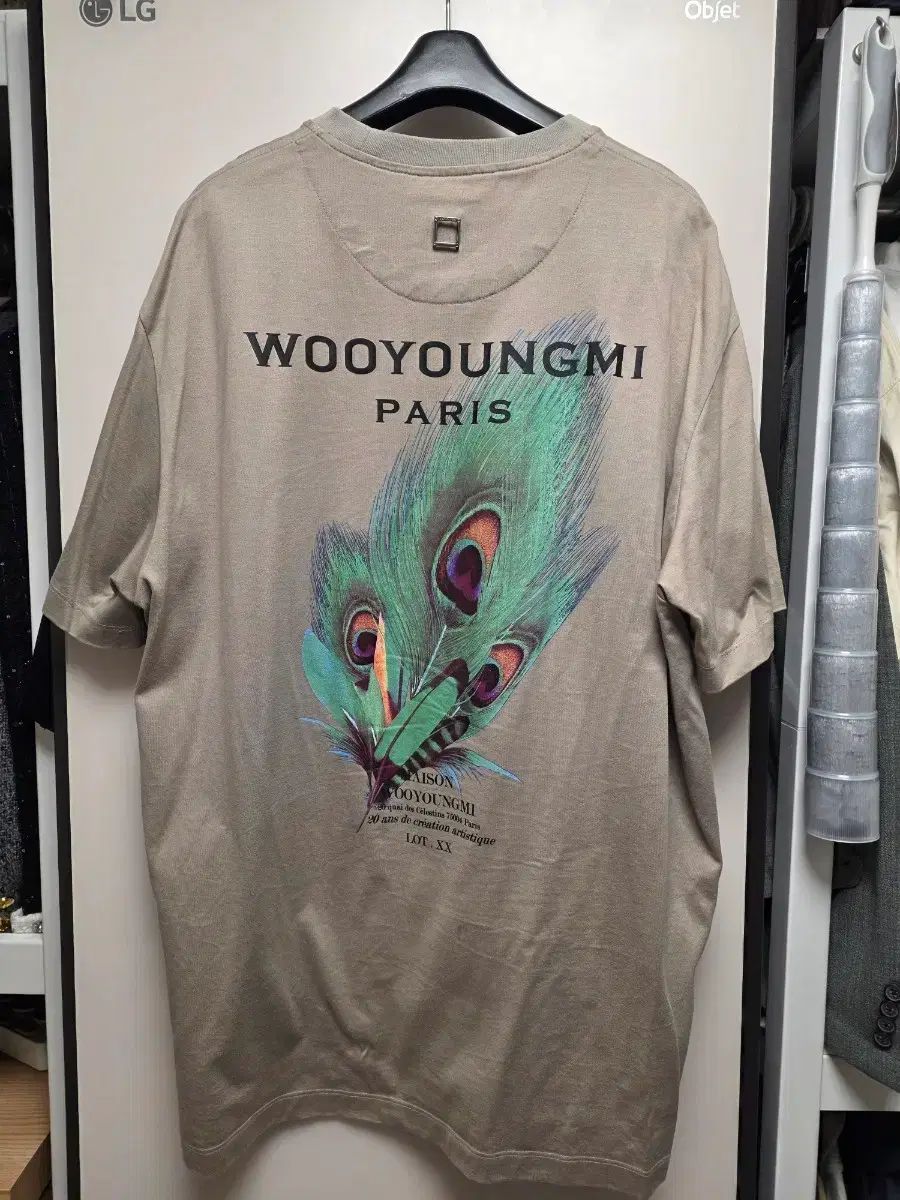 WOOYOUNGMI ウーヨンミ フェザー 半袖 Tシャツ 48 サイズ