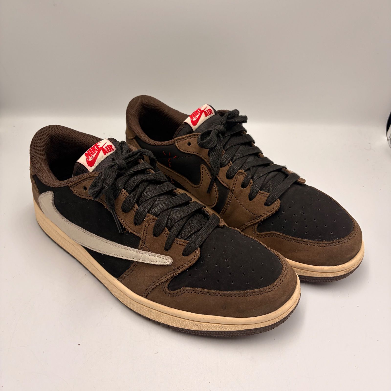 正規品】NIKE × Travis Scott Air Jordan 1 Low Black/Dark Mocha 29cm 