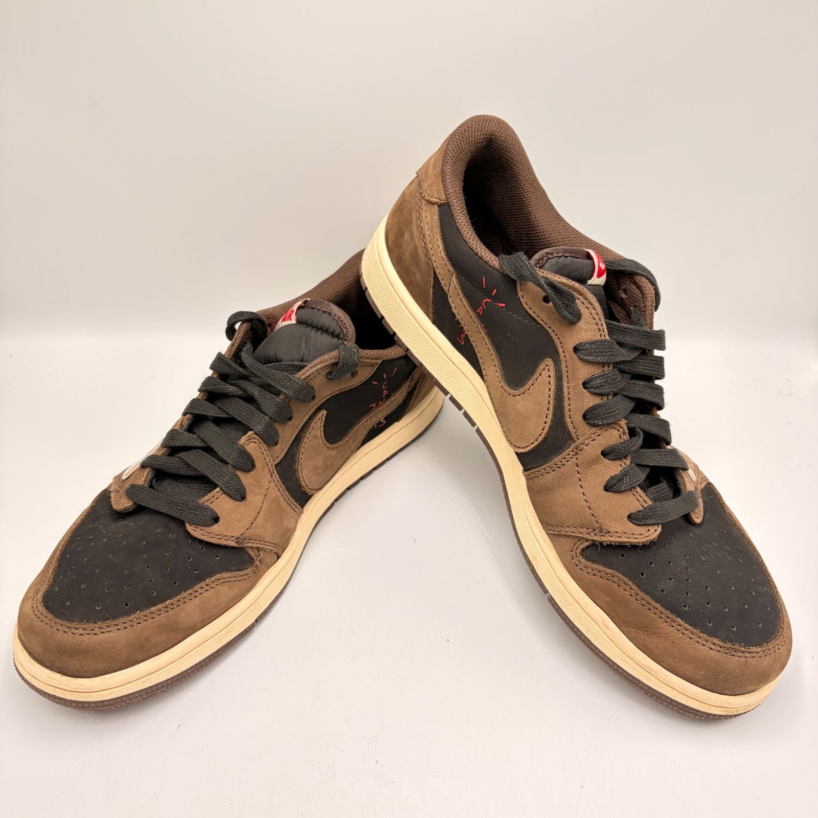 正規品】NIKE × Travis Scott Air Jordan 1 Low Black/Dark Mocha 29cm 