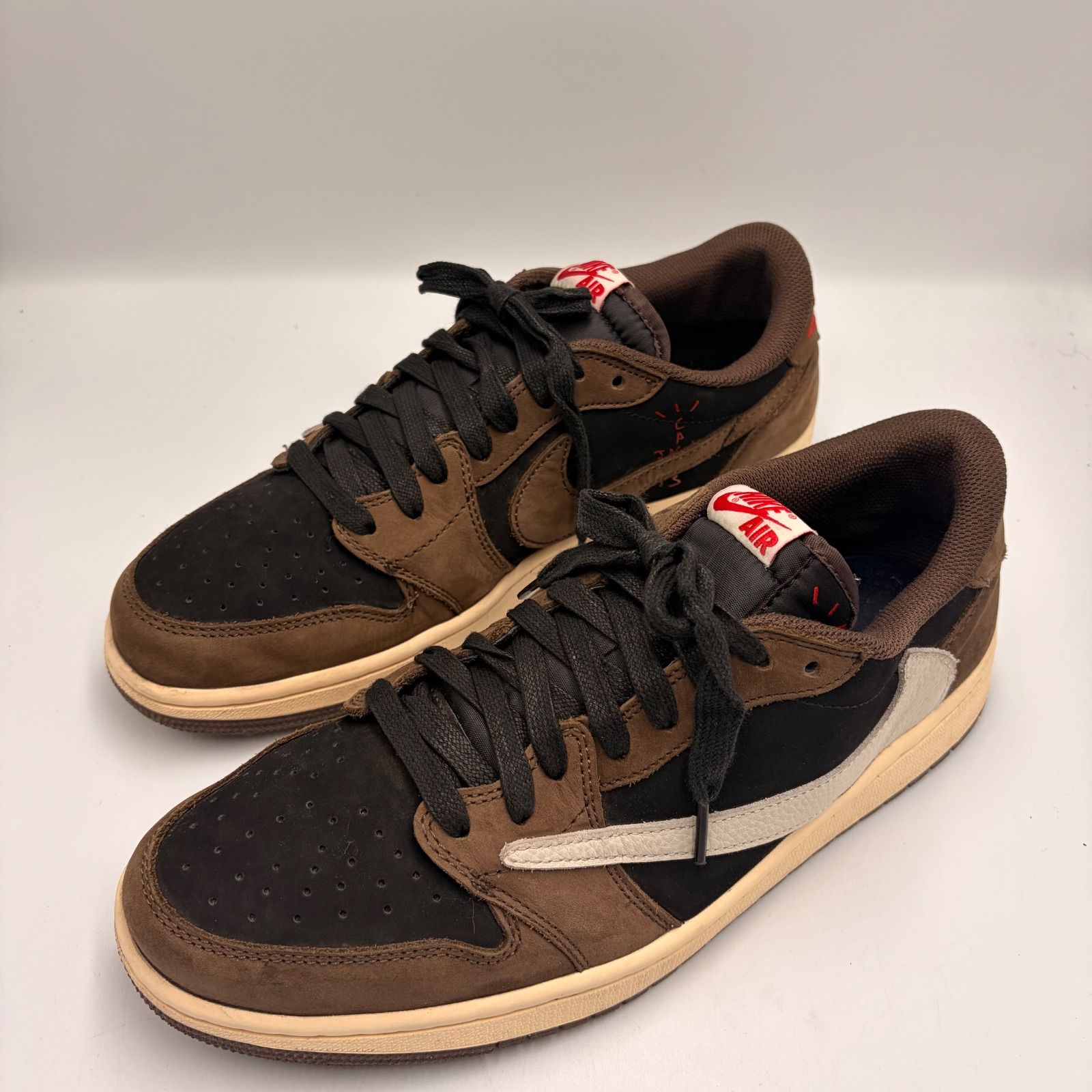 正規品】NIKE × Travis Scott Air Jordan 1 Low Black/Dark Mocha 29cm 