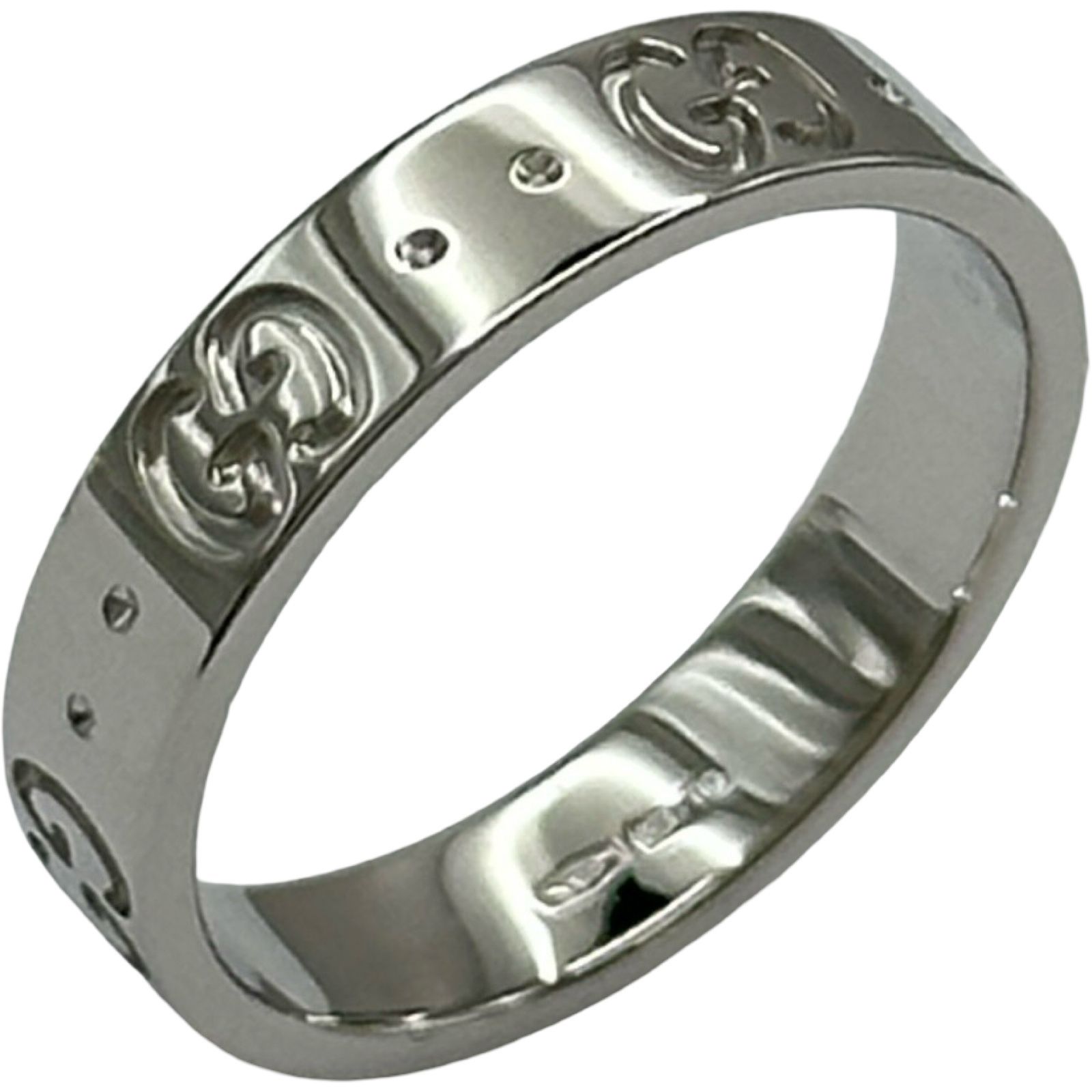 グッチ GUCCI アイコンリング ホワイトゴールド 750 ジュエリー 63,800円