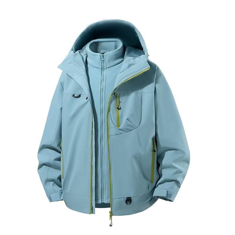 【新品】 [FLYGAGA] アウトドアジャケットレディース マウンテンパーカー登山トレッキング防水防風 薄手 裏起毛 2タイプ