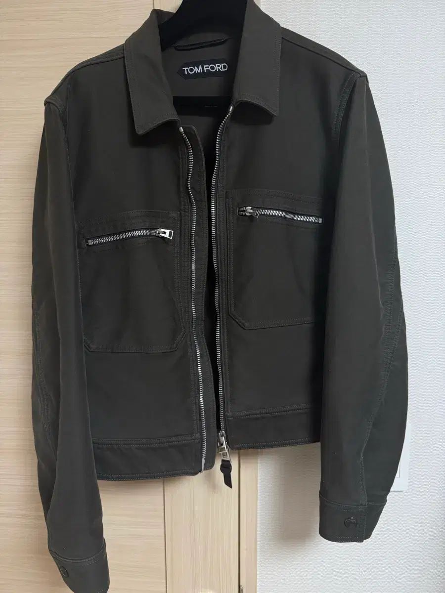 TOM FORD トムフォード ブラッシュド ジャケット (カーキ ブラウン カラー) 50