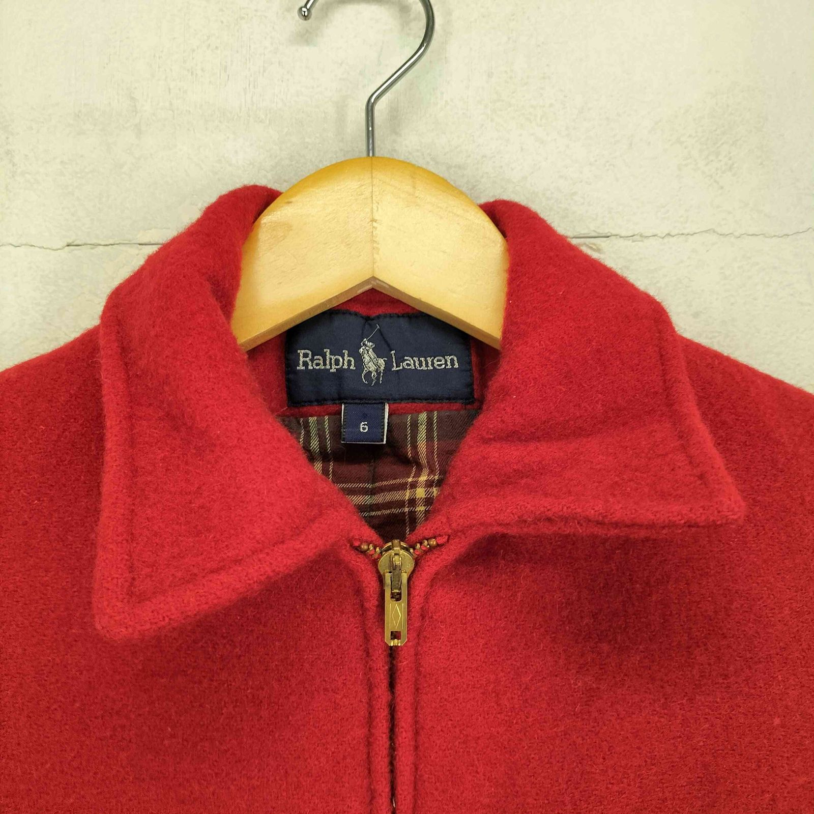 ラルフローレン RALPH LAUREN USA製 ウールジャケット レディース 6 