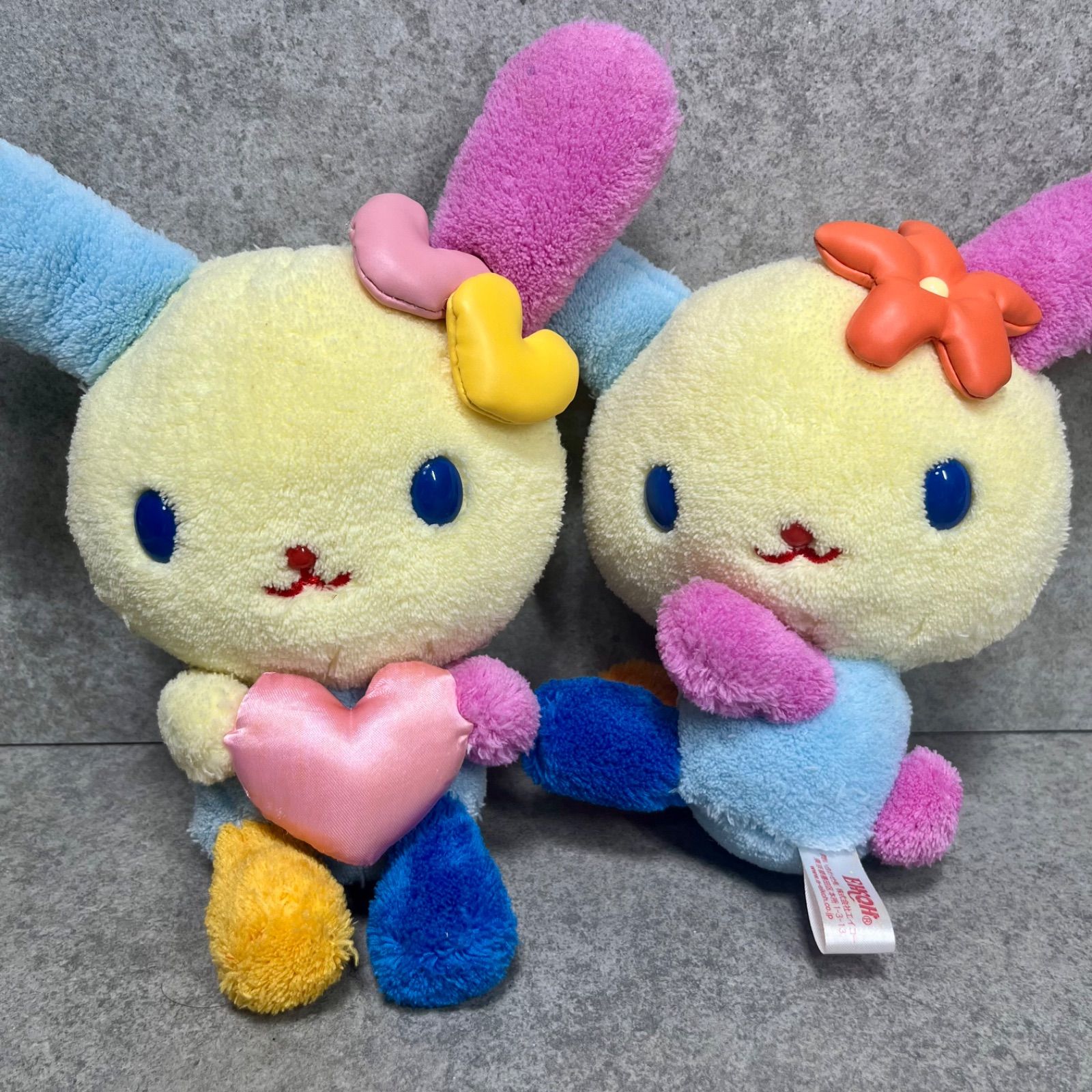 ウサハナ ぬいぐるみ Sanrio 2体セット 平成レトロ 当時物 マスコット