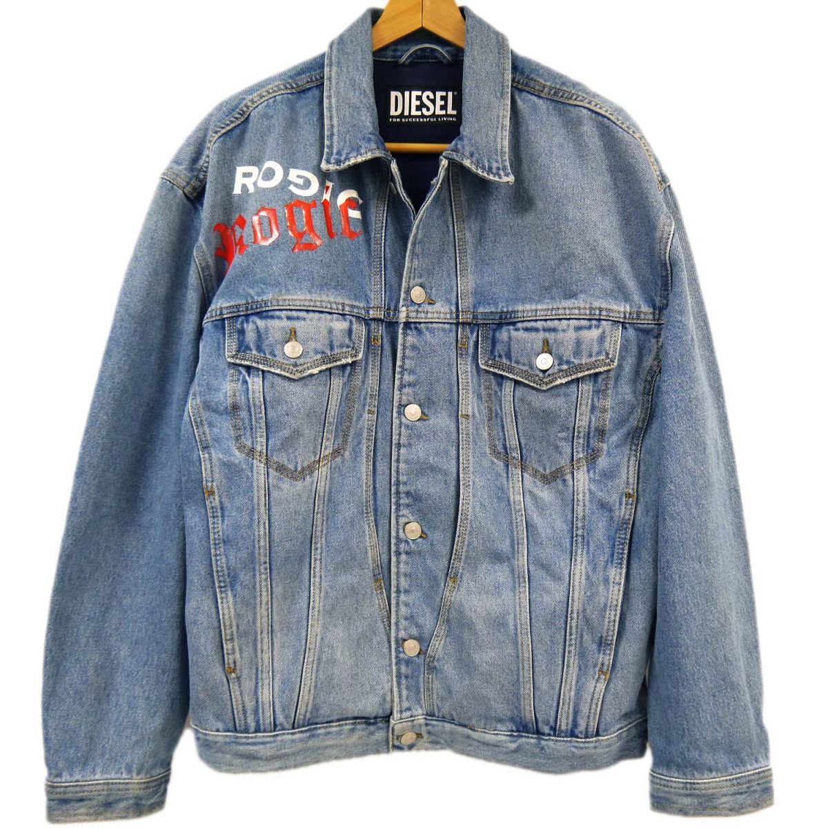 美品 定価59,400円◆DIESEL×GR8 コラボ ROGIC ジージャン 20AW XLサイズ 大きいサイズ デニムジャケット パッチワーク バックロゴ メンズ