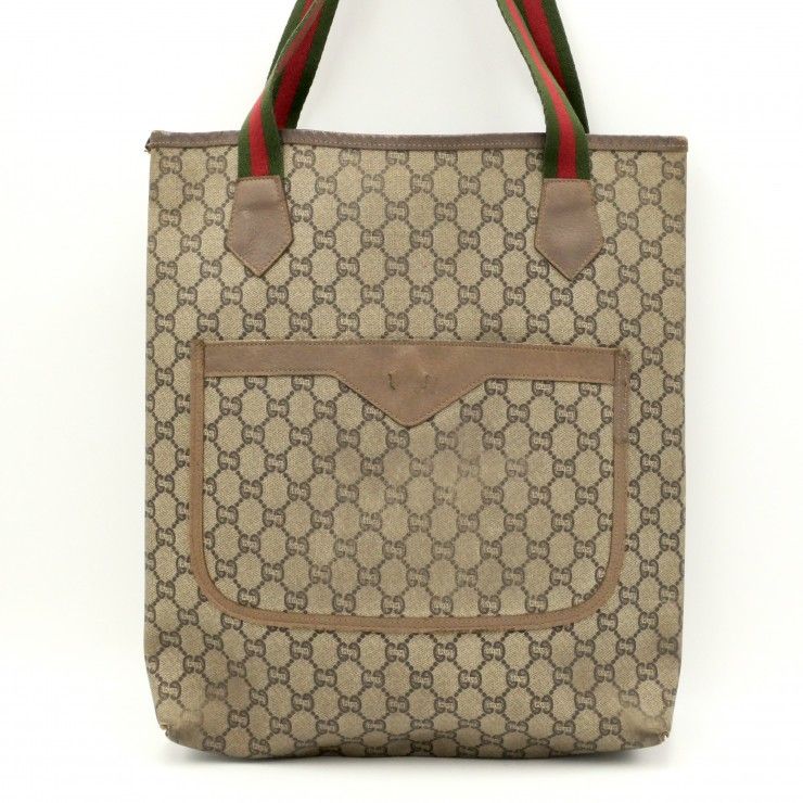 GUCCI（グッチ）PLUS プラスライン ヴィンテージ トートバッグ GG柄