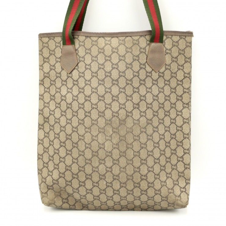 GUCCI（グッチ）PLUS プラスライン ヴィンテージ トートバッグ GG柄