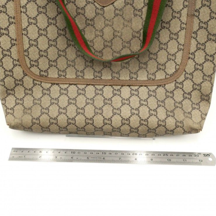 GUCCI（グッチ）PLUS プラスライン ヴィンテージ トートバッグ GG柄