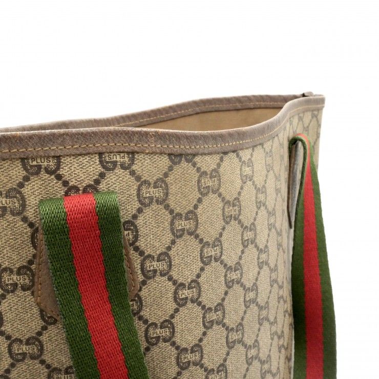 GUCCI（グッチ）PLUS プラスライン ヴィンテージ トートバッグ GG柄