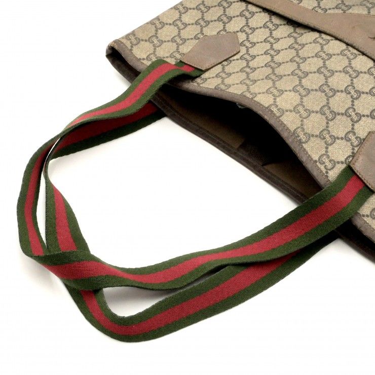 GUCCI（グッチ）PLUS プラスライン ヴィンテージ トートバッグ GG柄