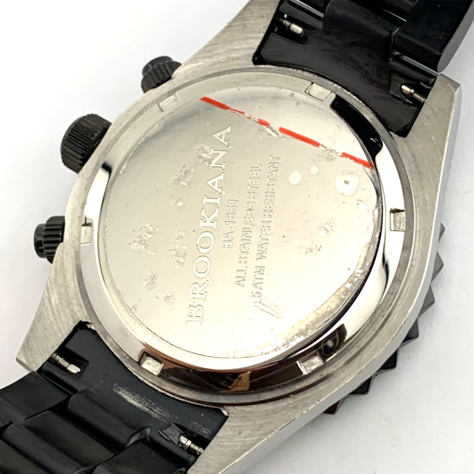 新品】BROOKIANA BA-1651クォーツ 腕時計 ブラック グリーン - メルカリ