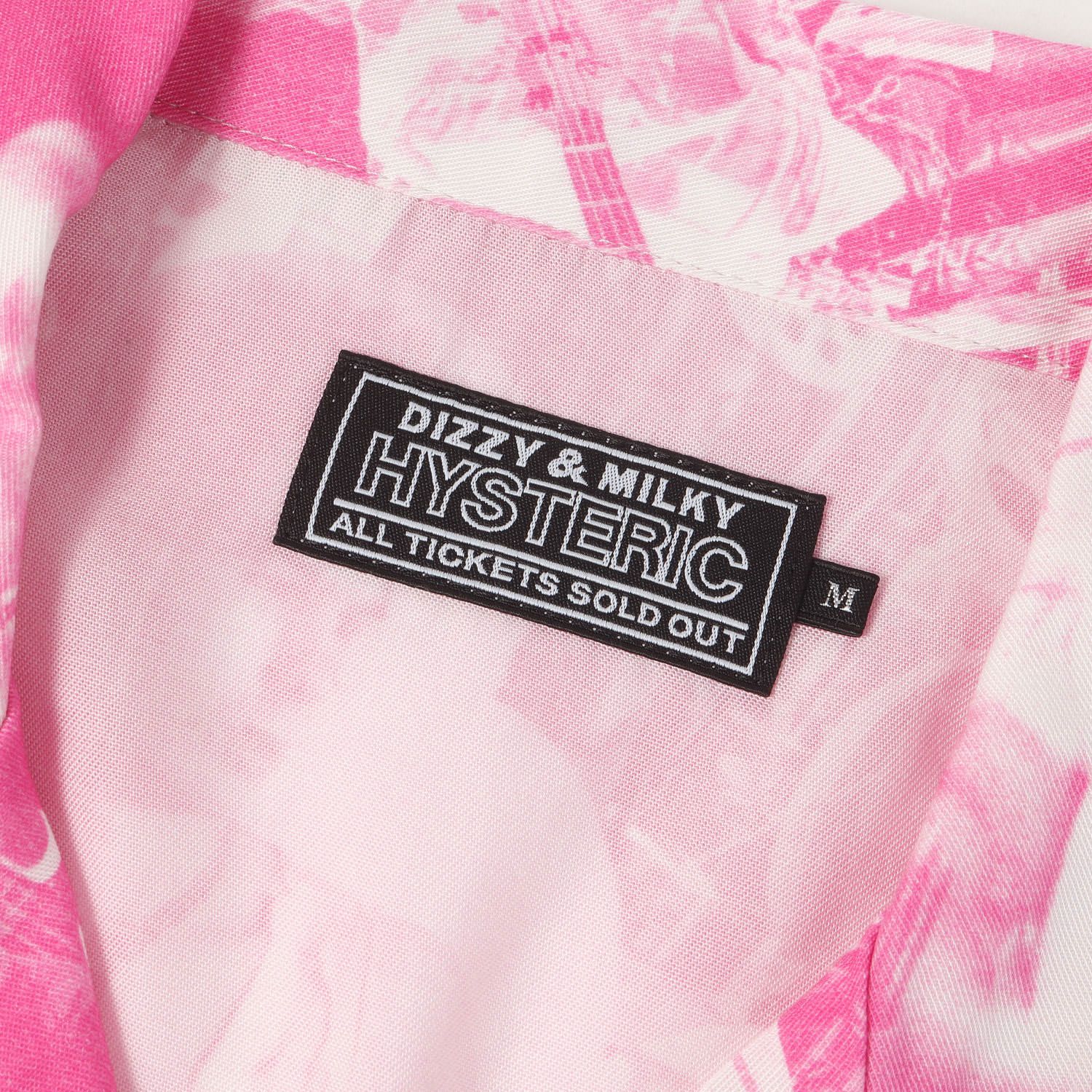美品】HYSTERIC GLAMOUR ヒステリックグラマー シャツ ピンク サイズ:M