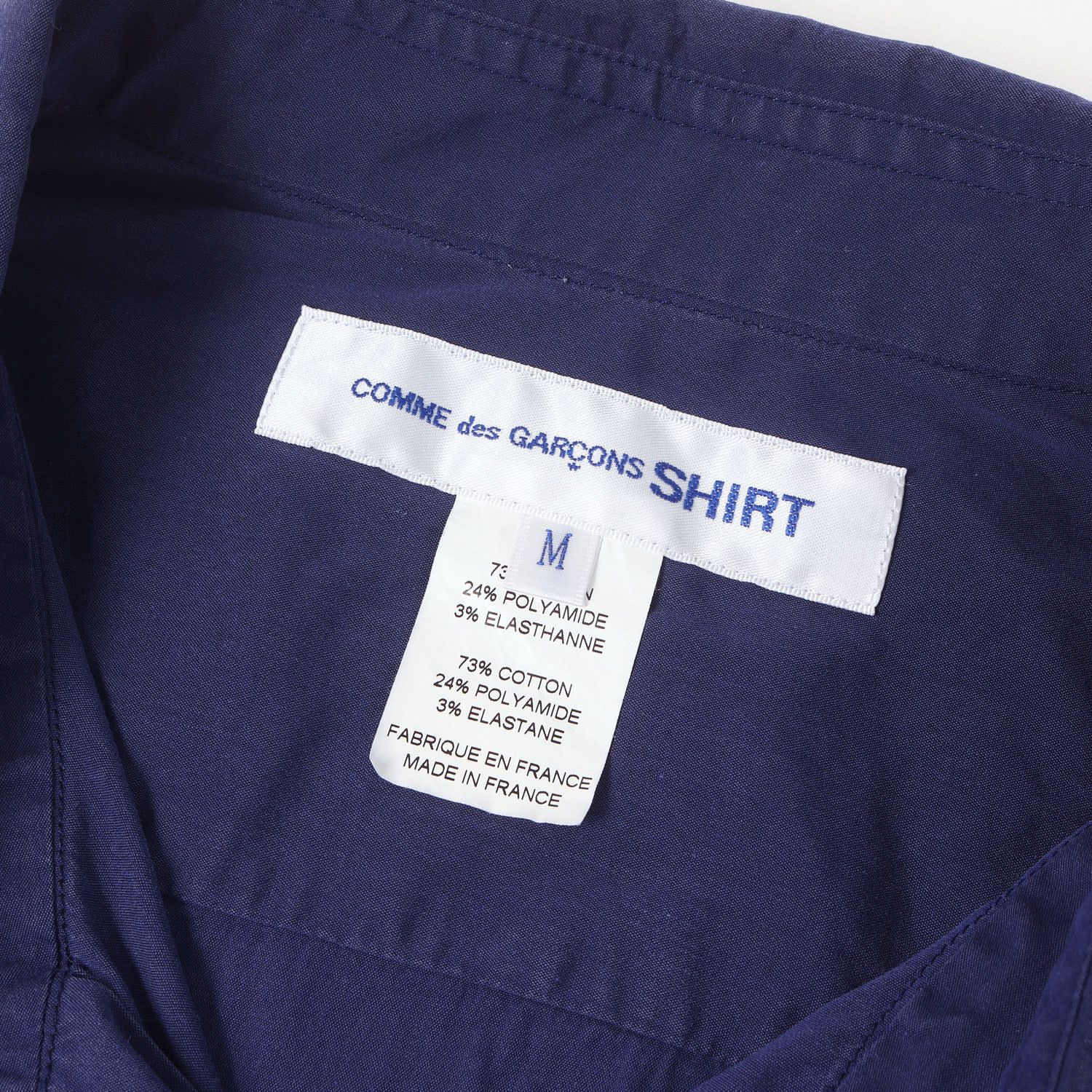 COMME des GARCONS SHIRT コムデギャルソン シャツ ネイビー 紺 サイズ