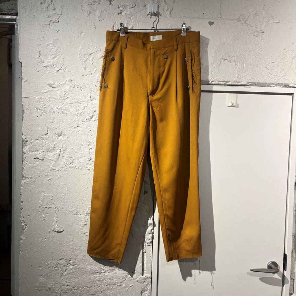 BED J.W. FORD ベッドフォード layered pants ウールパンツ19SS-B-PT03 キャメル size:1【表参道B05】