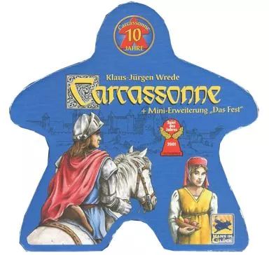【中古】ボードゲーム カルカソンヌ 10周年記念 ドイツ語版 (Carcassonne： 10 Year Special Edition)