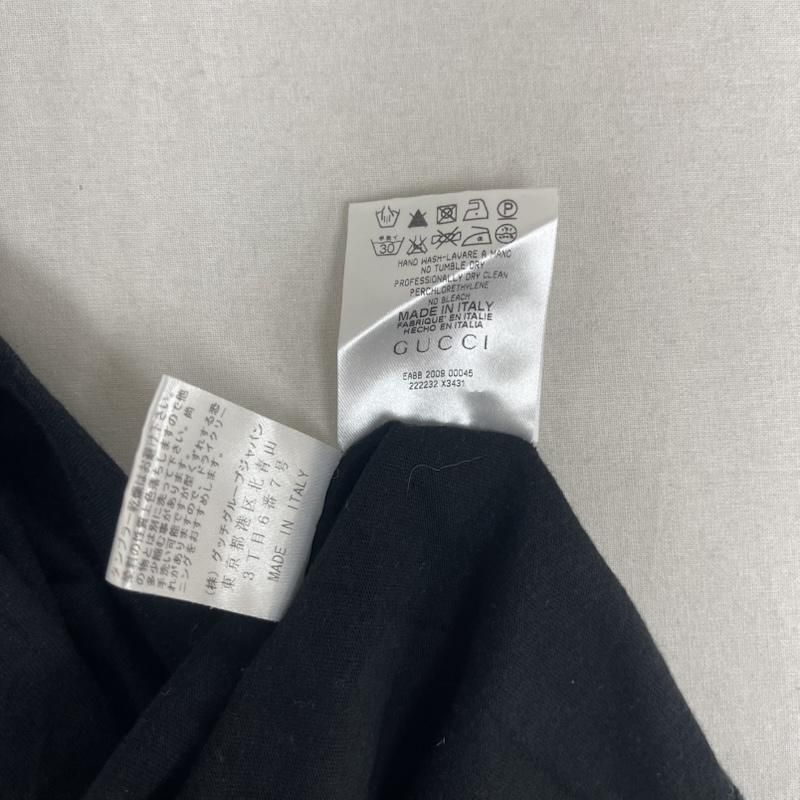 グッチ イタリア製 袖 シェリーライン Tシャツ カットソー 222232