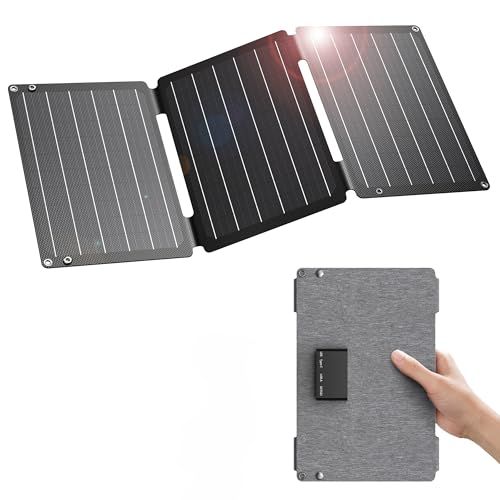 BigBlue 30W ソーラーパネル 3ポート【DC/QC3.0/PD24W 急速充電】ソーラー充電器 24.7%高変換効率 超薄型 軽量 小型 非常用バッテリー ソーラーチャージャー 折りたたみ式 携帯充電器 単結晶 防水 防災グッズ 停 ec7f90ef