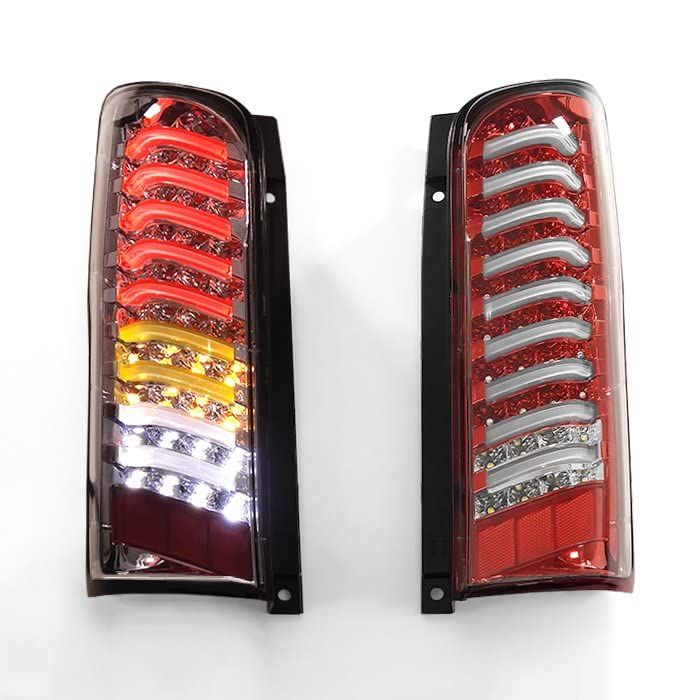 HELIOS NV350キャラバン用 E26 前期 フルLED フルファイバー テールランプ 左右セット クリアレンズ×レッド ライト E26 1型 カスタムパーツ 外装ts 9ba25332