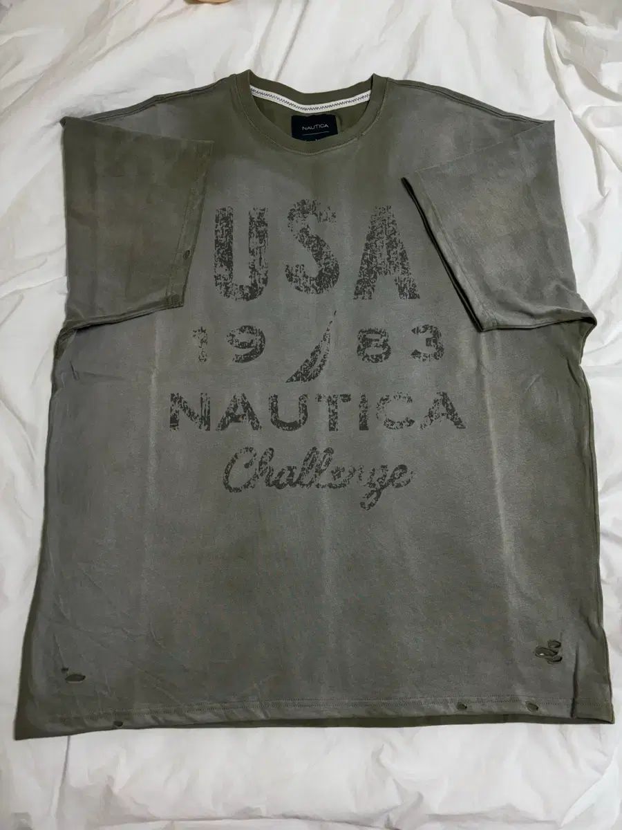 Undermycar x NAUTICA(ノーティカ) レタリング Tシャツ モス