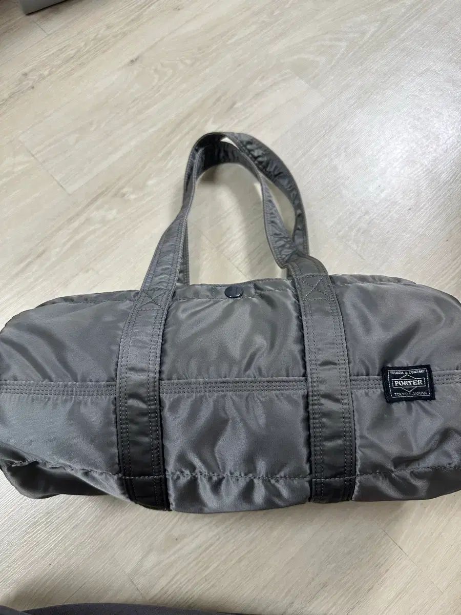 PORTER 吉田ポーター タンカー ボストンバッグ ダッフルバッグ L シルバー グレー